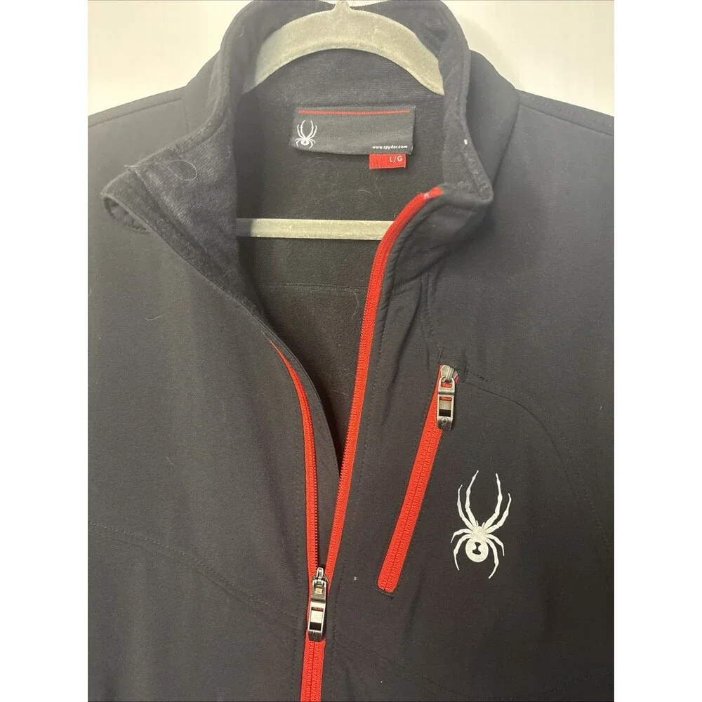 Spider TRANSPORT Soft Shell Jacket Full Zip Black Men’s Size Medium